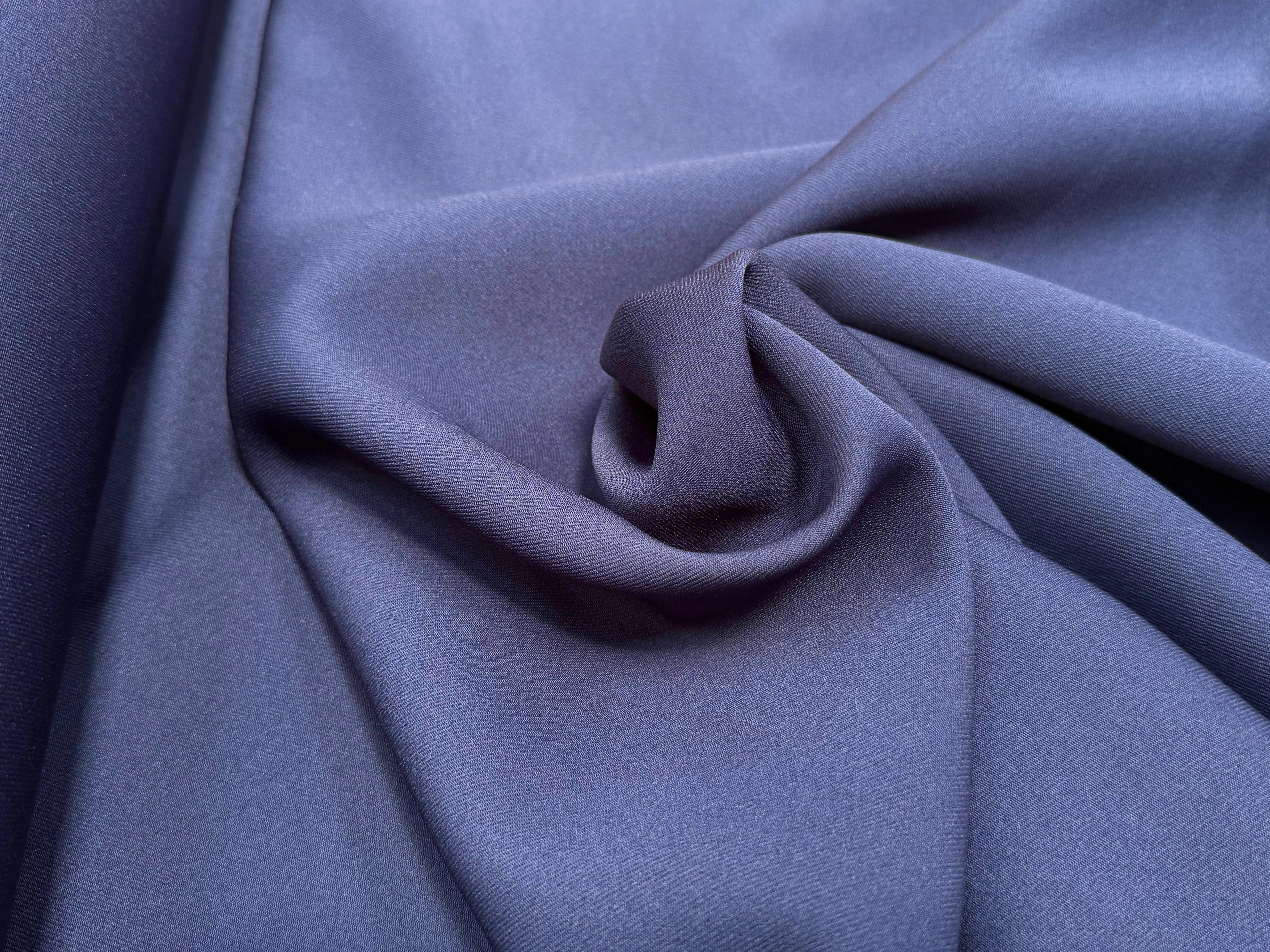 GABARDINE SOUPLE SERGÉE STRETCH BEAU TOMBÉ BLEU NUIT JAPAN - My Little Coupon