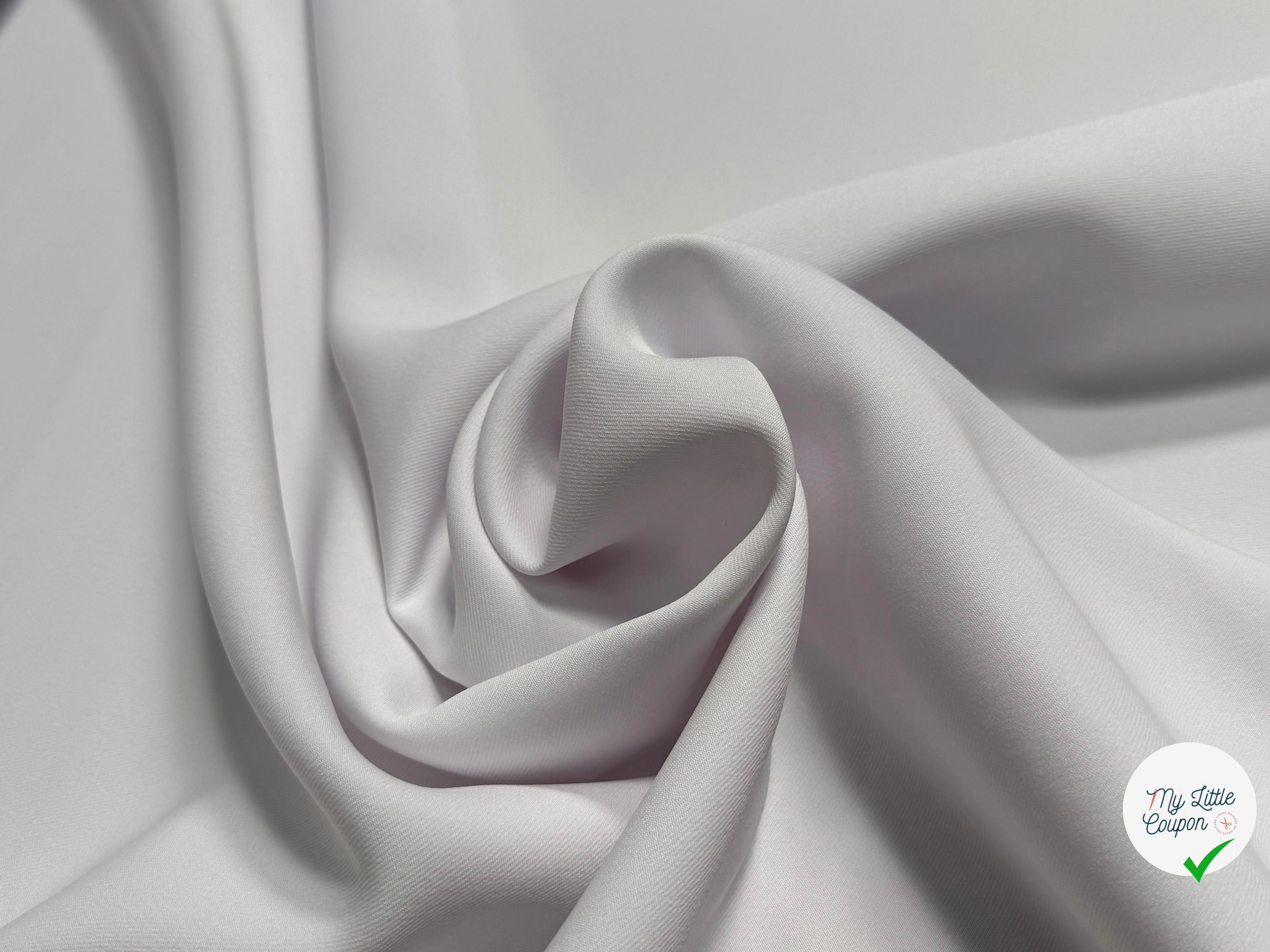 GABARDINE SOUPLE SERGÉE STRETCH BEAU TOMBÉ MIST JAPAN - My Little Coupon