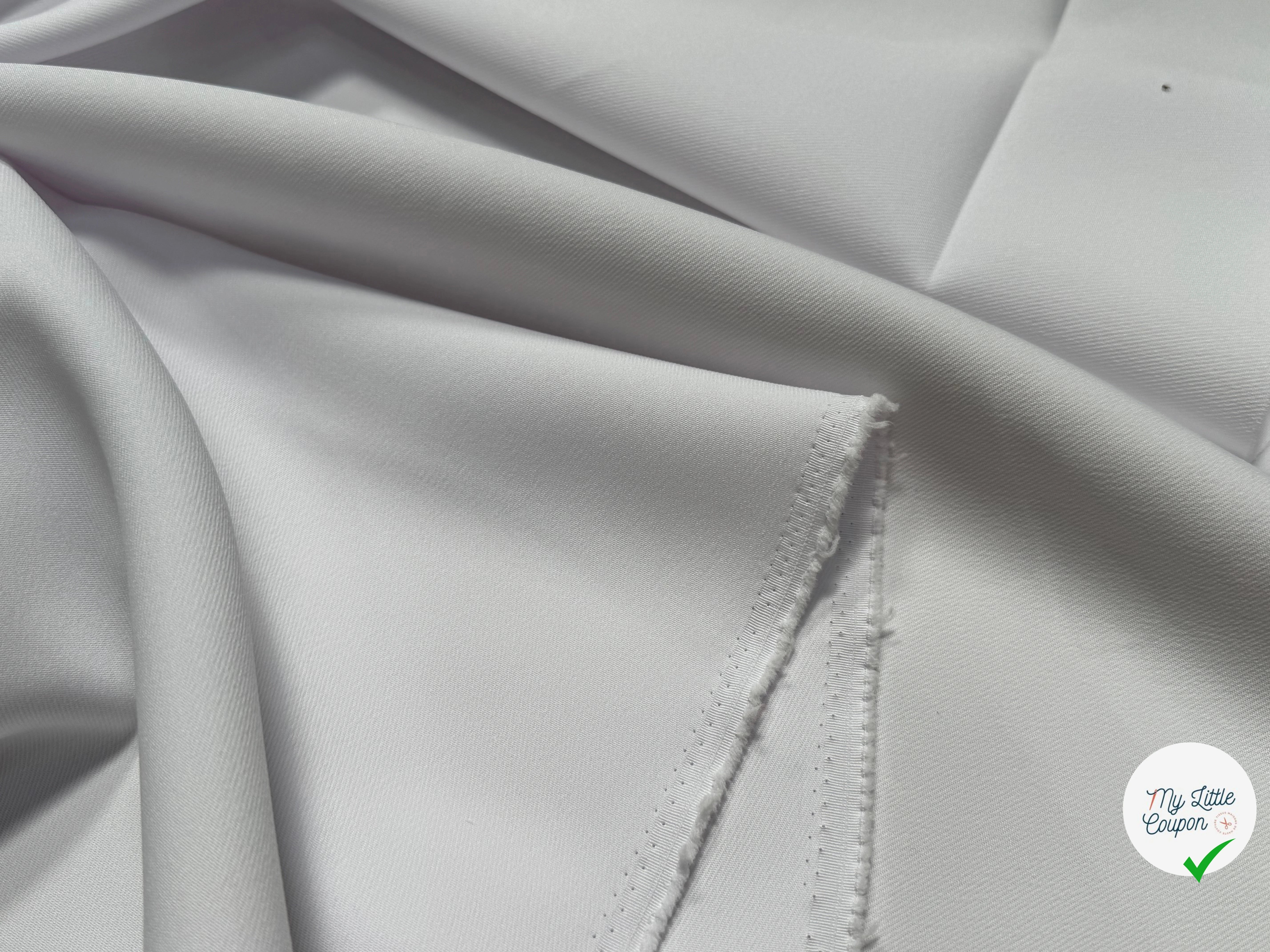 GABARDINE SOUPLE SERGÉE STRETCH BEAU TOMBÉ MIST JAPAN - My Little Coupon
