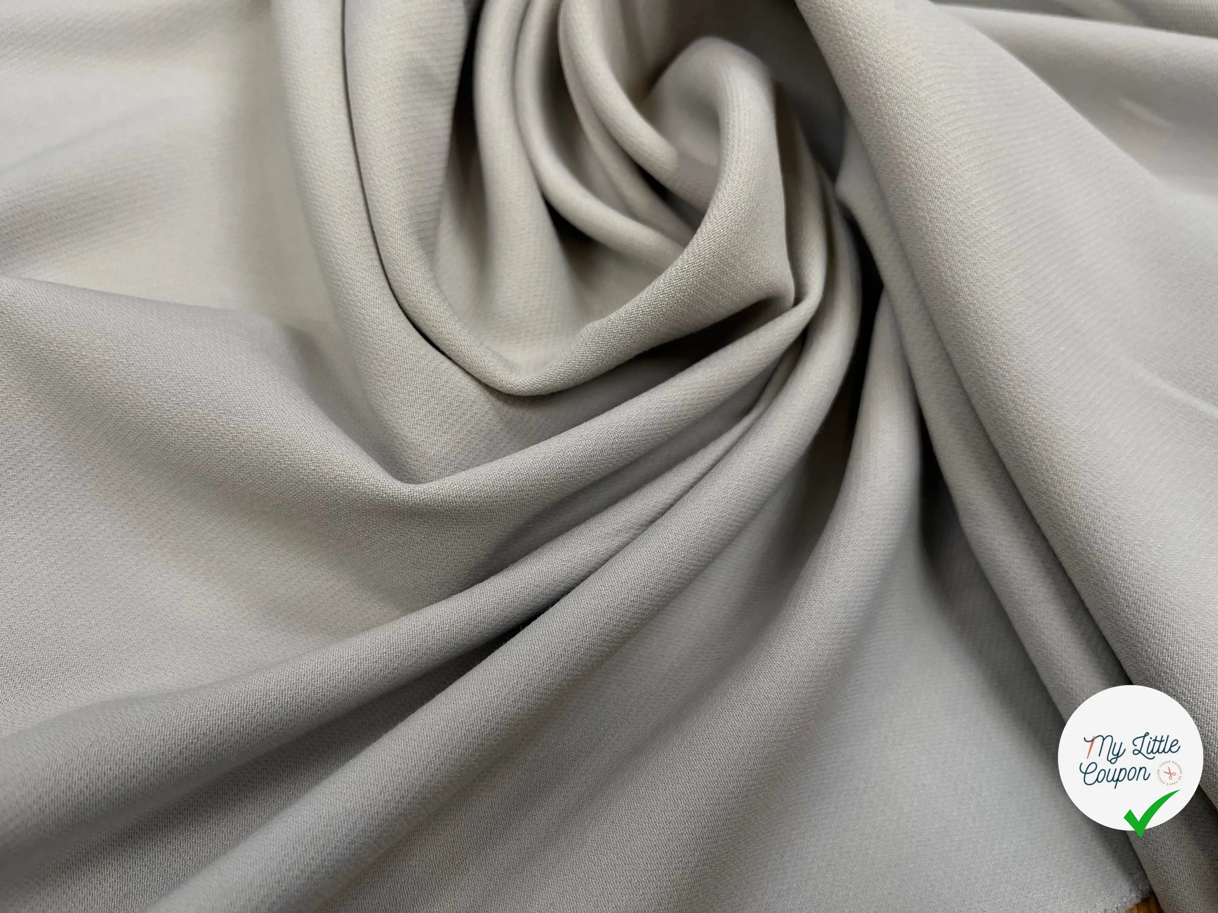 GABARDINE STRETCH METAL 71% LAINE VIERGE - My Little Coupon