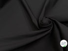GABARDINE STRETCH POLYVISCOSE UNI GRATTÉE NOIR - My Little Coupon