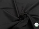 GABARDINE STRETCH POLYVISCOSE UNI GRATTÉE NOIR - My Little Coupon