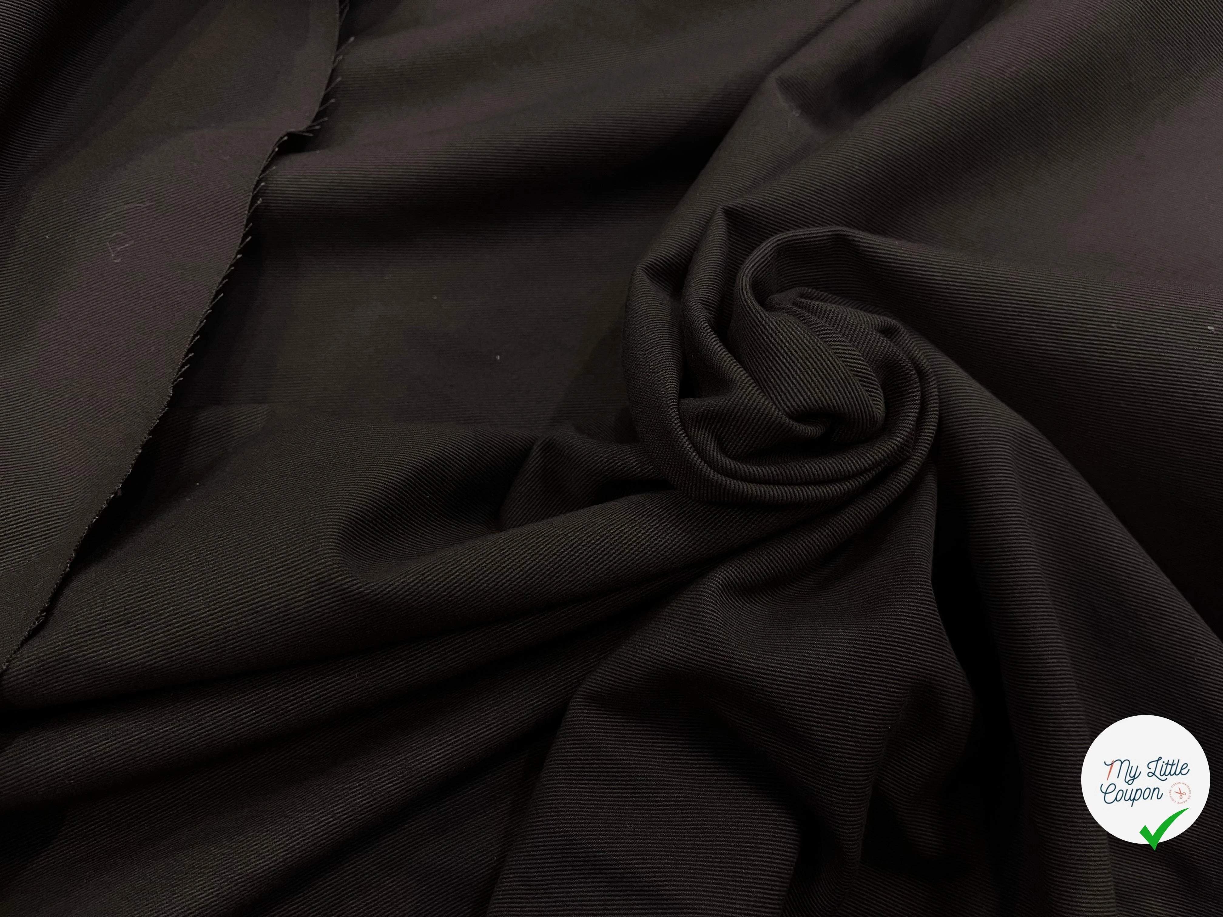 GABARDINE STRIÉE CHOCOLAT 140CM - My Little Coupon