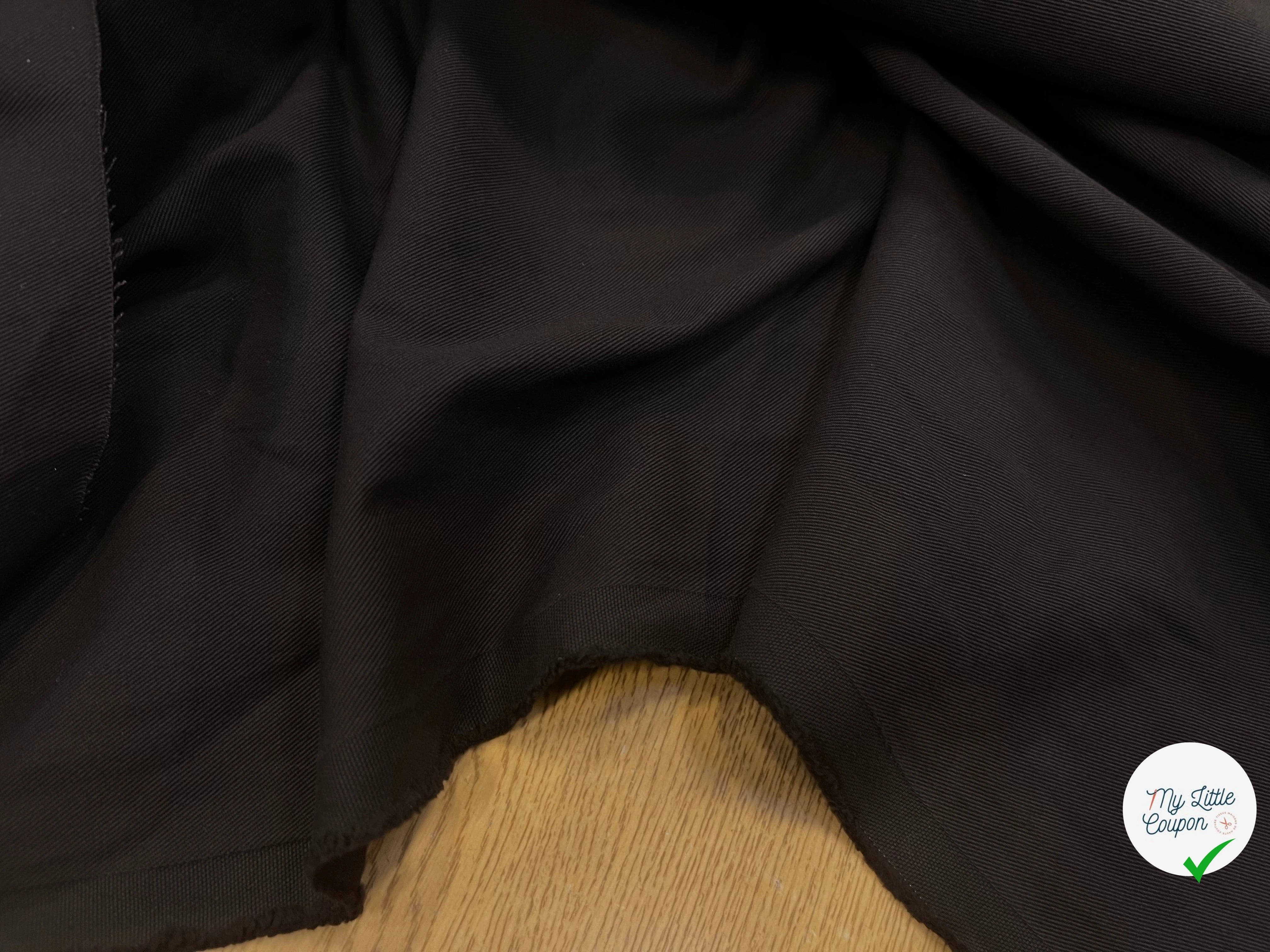 GABARDINE STRIÉE CHOCOLAT 140CM - My Little Coupon