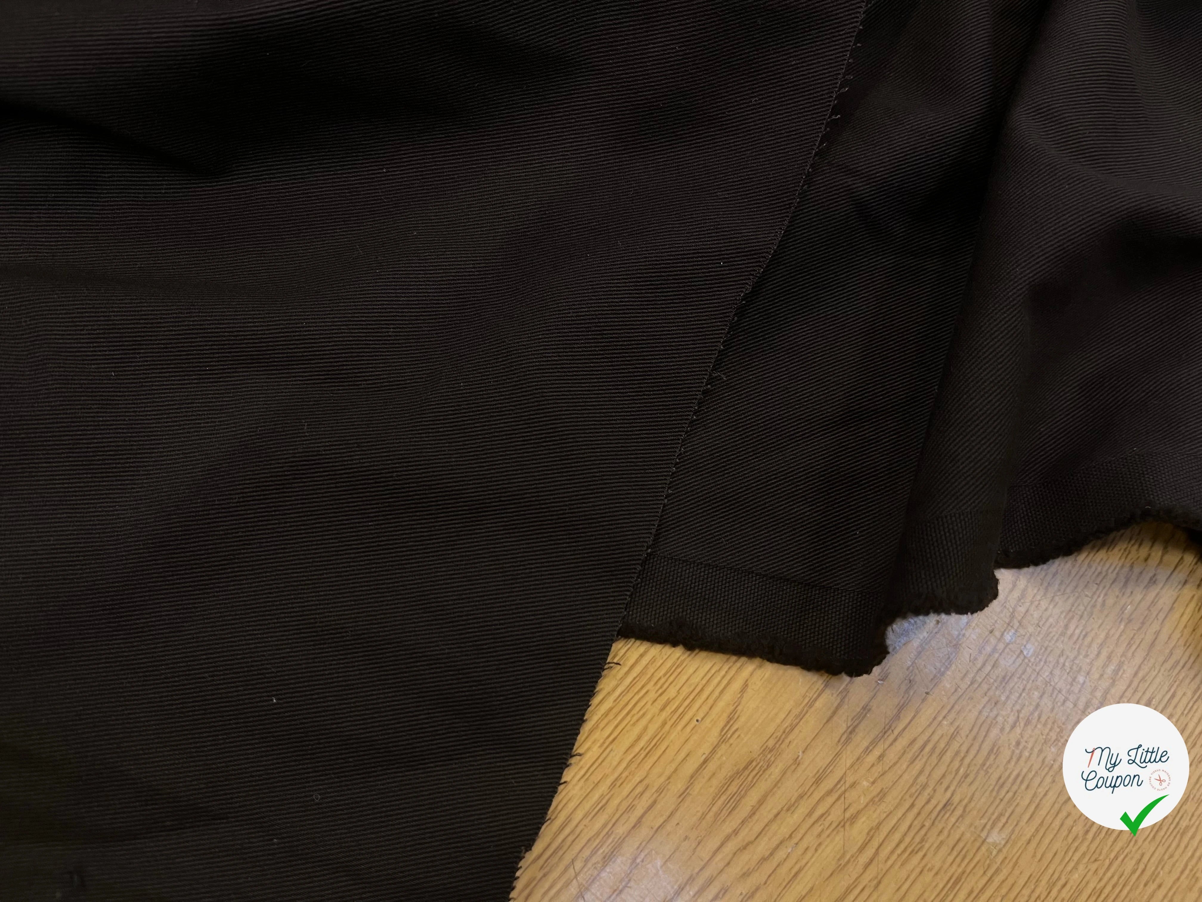 GABARDINE STRIÉE CHOCOLAT 140CM - My Little Coupon