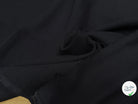 GABARDINE STRIÉE COTON TOMBÉ LOURD LÉGÈREMETN STRETCH NOIR - My Little Coupon