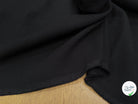 GABARDINE STRIÉE COTON TOMBÉ LOURD LÉGÈREMETN STRETCH NOIR - My Little Coupon