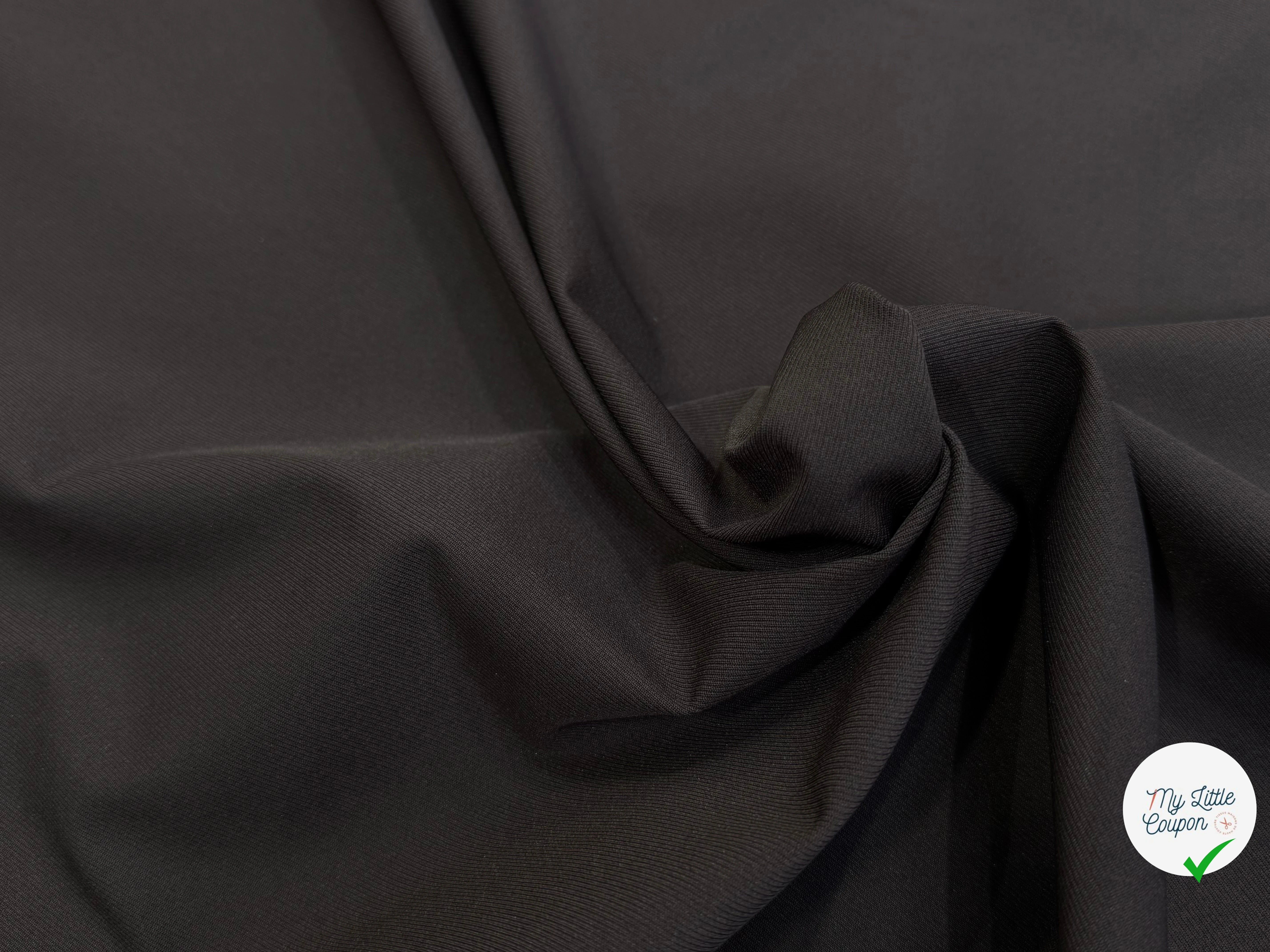 GABARDINE STRIÉE STRETCH BELLE TENUE MARRON FONCÉ - My Little Coupon