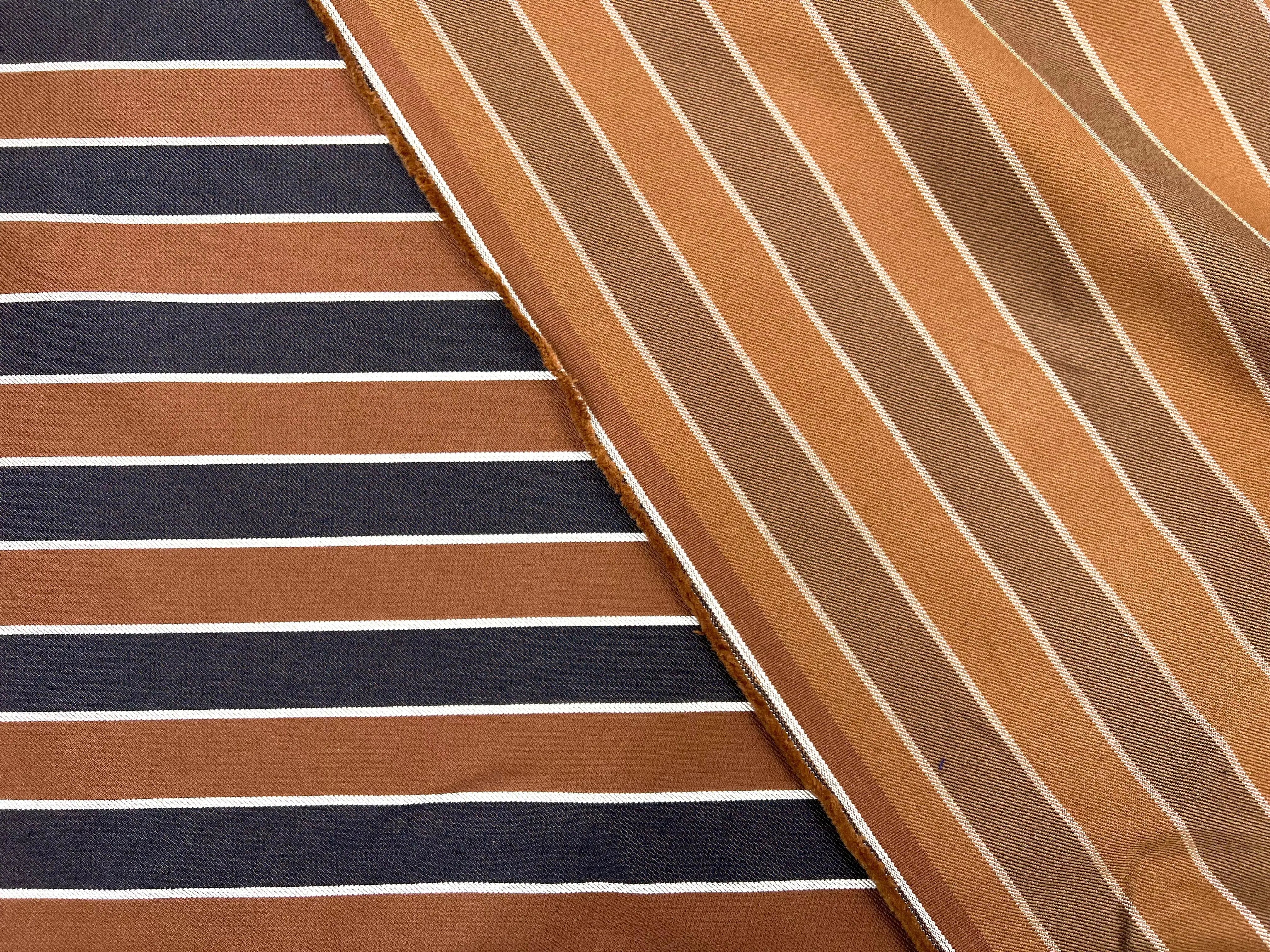 GABARDINE TISSÉ RAYURES CHARLESTON DANDY - My Little Coupon - tissu - coudre