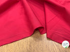 GABRDINE DE COTON ULTRA STRETCH LÉGÈREMENT STRIÉE ROUGE PAMPLEMOUSSE - My Little Coupon