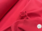 GABRDINE DE COTON ULTRA STRETCH LÉGÈREMENT STRIÉE TRÈS BELLE ROUGE VERT MIGNON - My Little Coupon