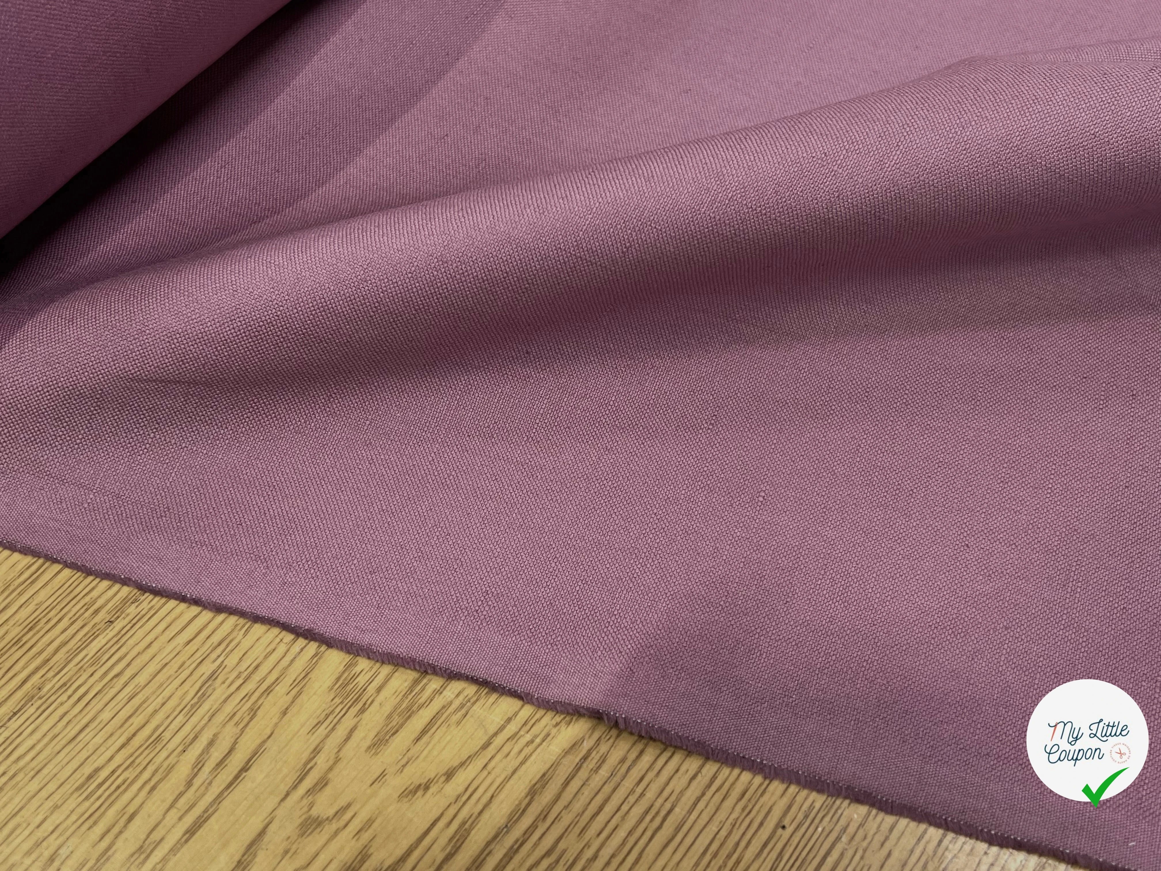 GABRDINE LOURDE BELLE TENUE VIOLET CLAIR 100% COTON 150CM - My Little Coupon