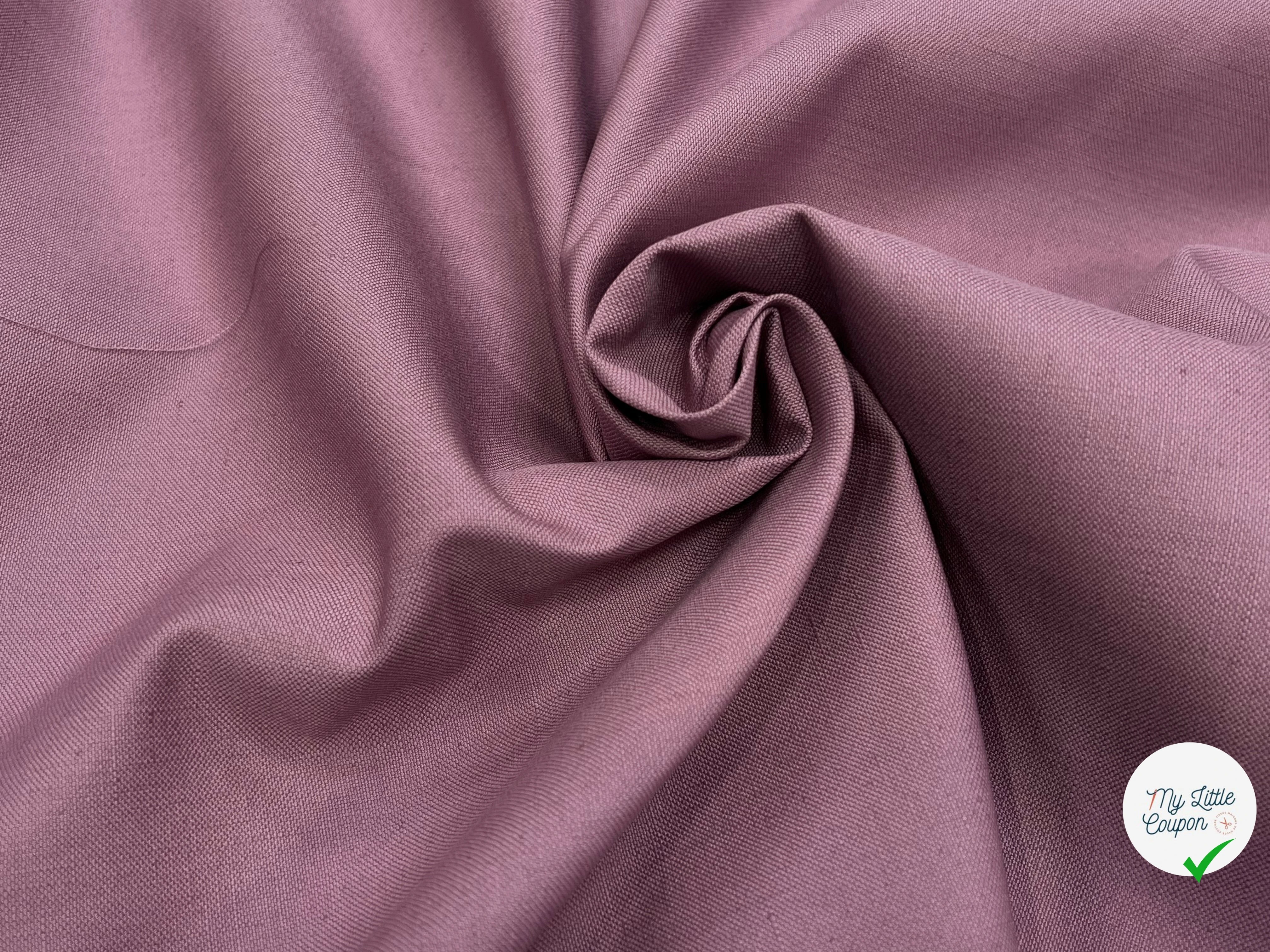 GABRDINE LOURDE BELLE TENUE VIOLET CLAIR 100% COTON 150CM - My Little Coupon