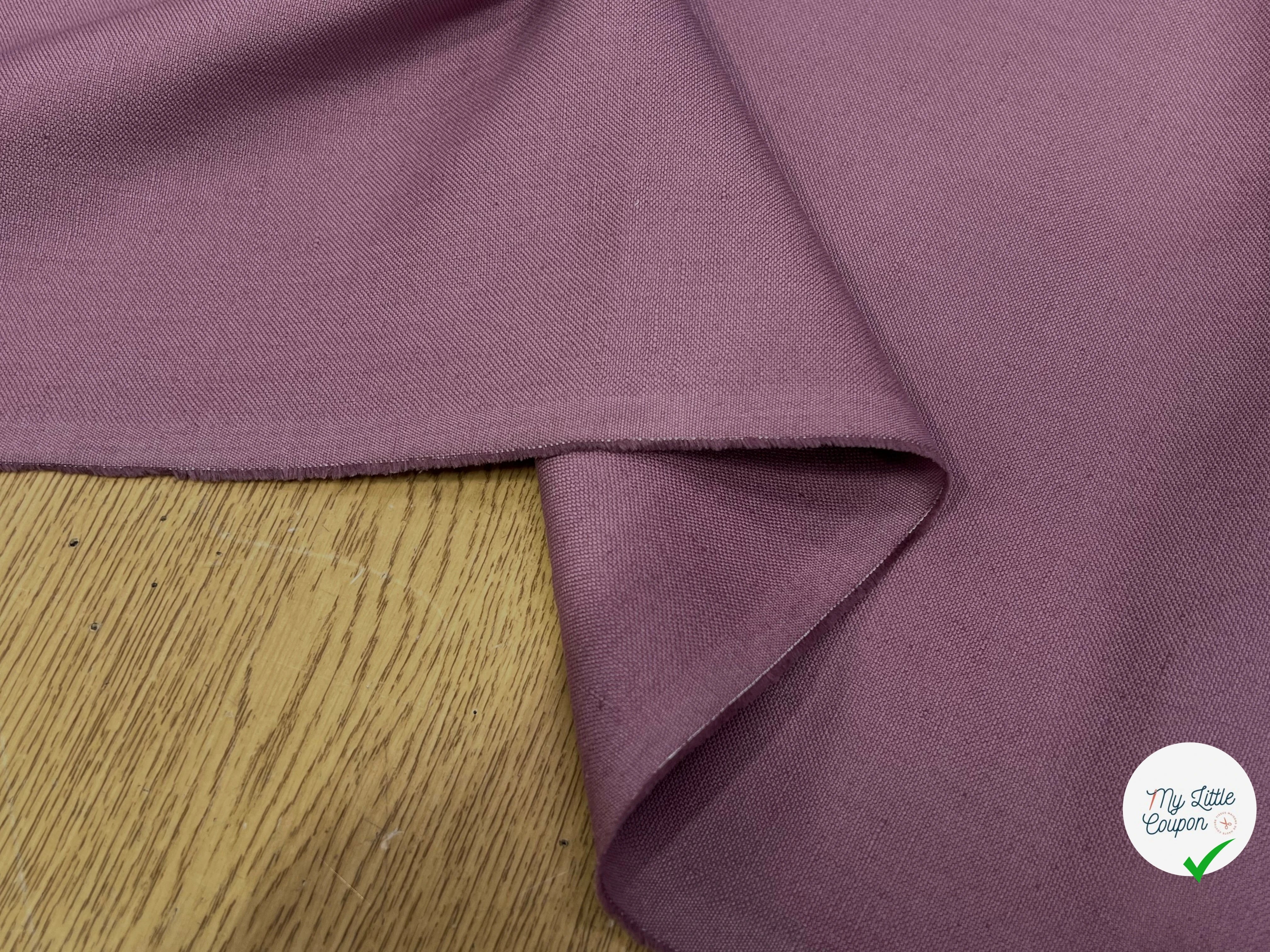 GABRDINE LOURDE BELLE TENUE VIOLET CLAIR 100% COTON 150CM - My Little Coupon