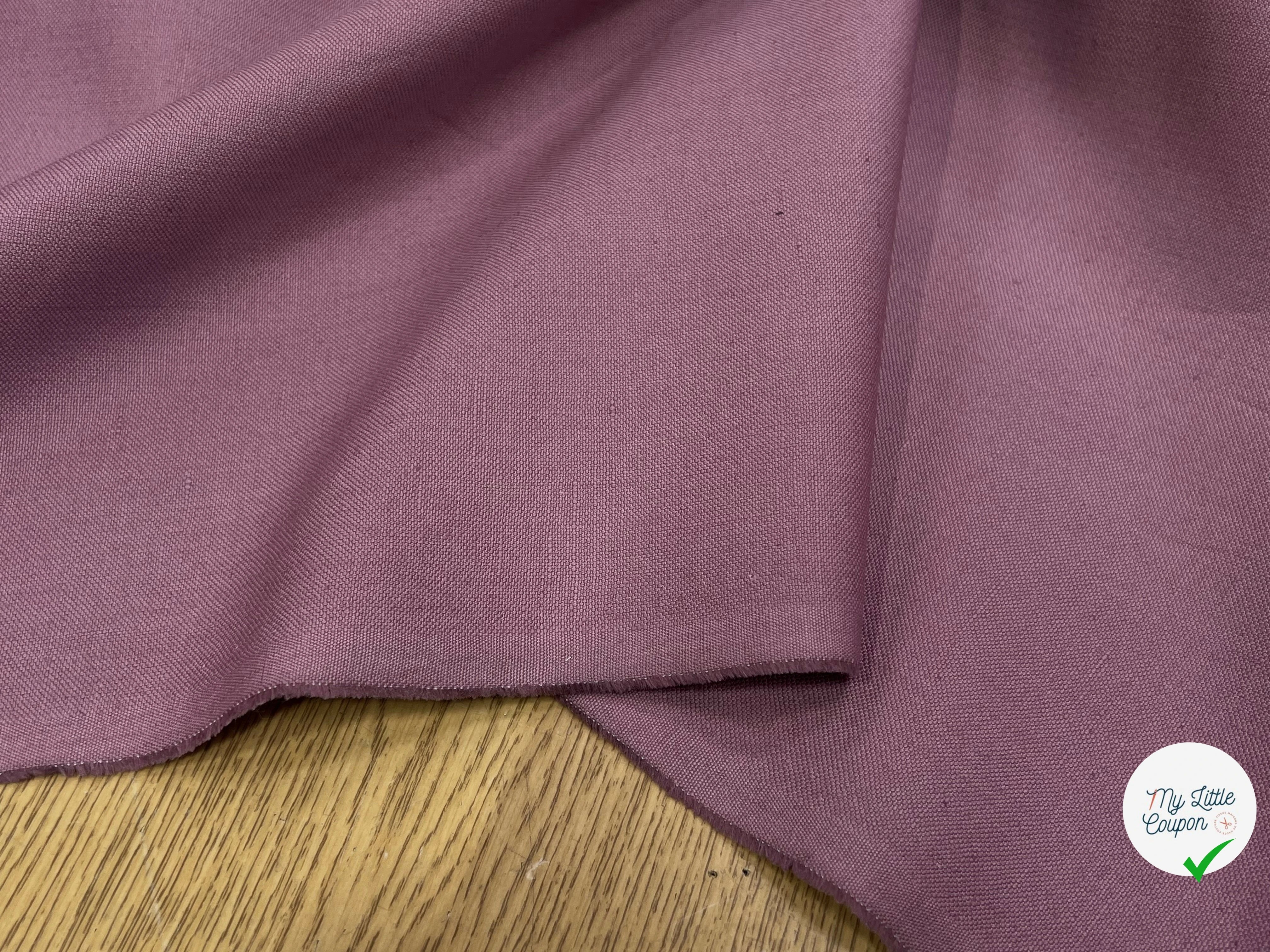 GABRDINE LOURDE BELLE TENUE VIOLET CLAIR 100% COTON 150CM - My Little Coupon