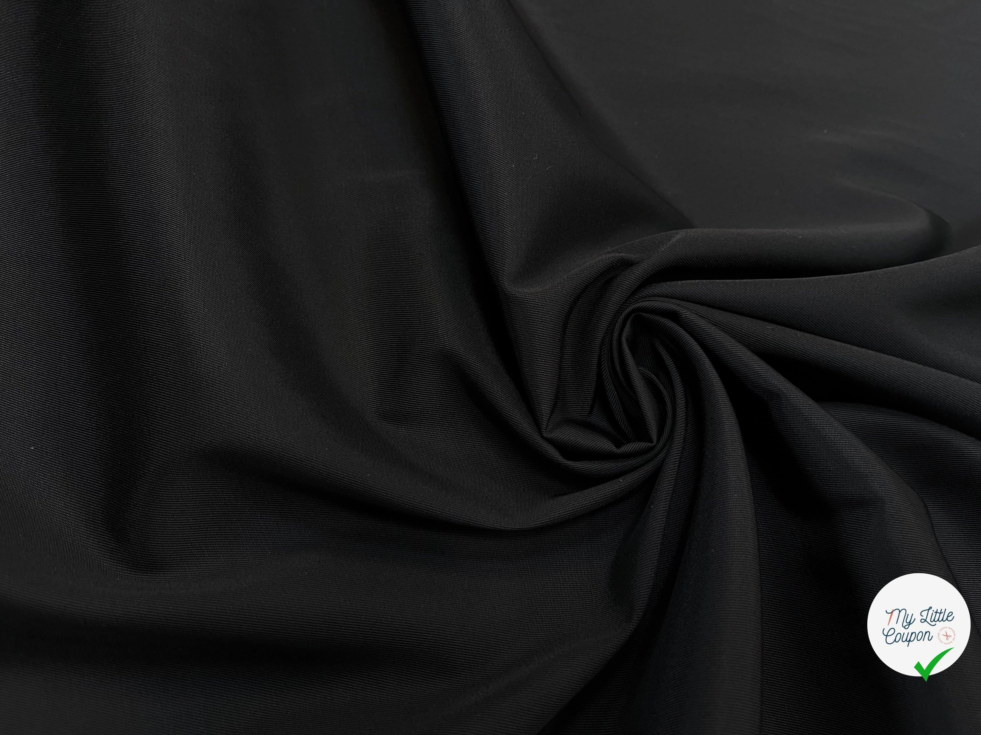 GABRDINE POLYAMIDE UNI NOIR - My Little Coupon