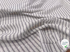 GAZE DE COTON JAPAN RAYURES GRIS BLEU FOND BLANC - My Little Coupon