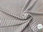 GAZE DE COTON JAPAN RAYURES GRIS BLEU FOND BLANC - My Little Coupon