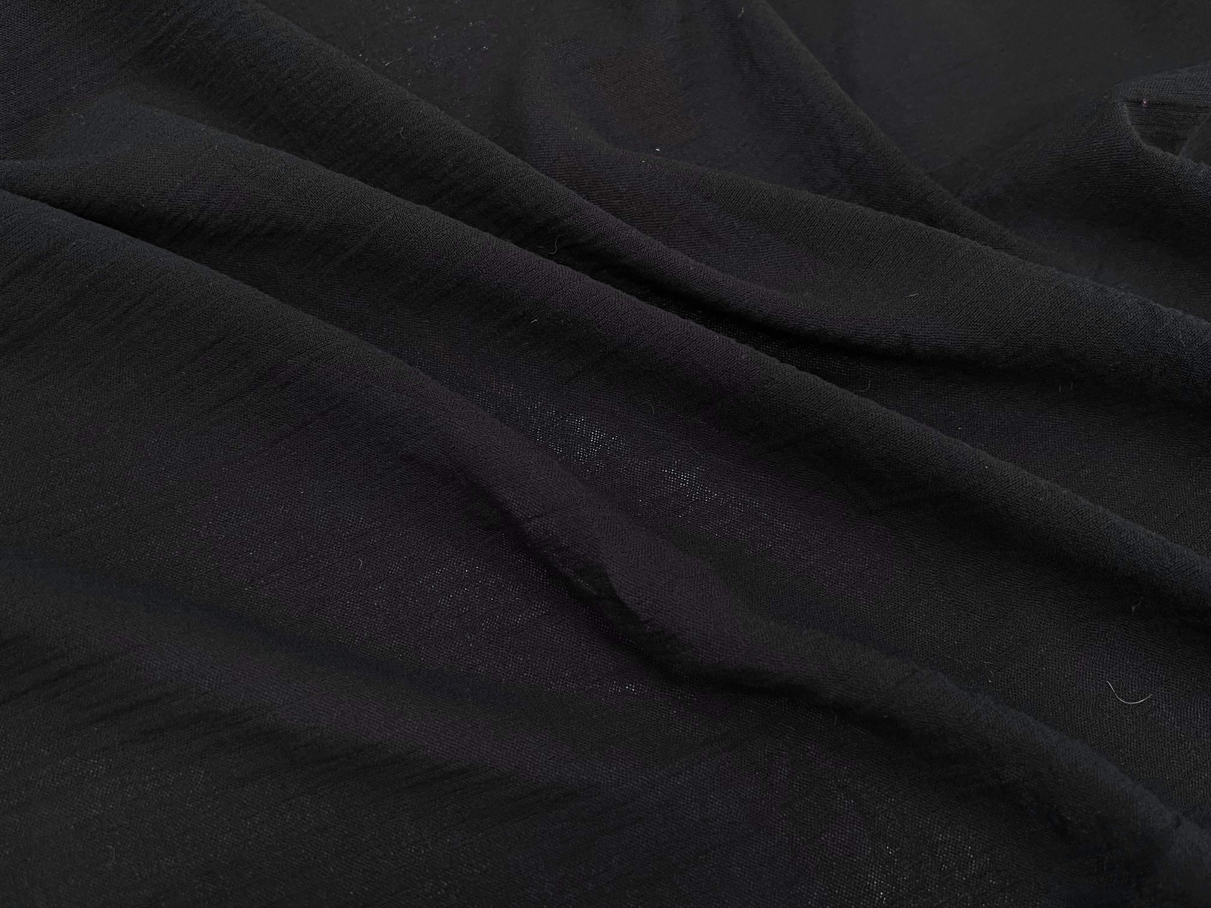 GAZE DE COTON NOIR 110CM - My Little Coupon