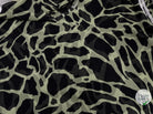 GEORGETTE DE SOIE IMPRIMÉ GIRAFE FOND VERT AMANDE - My Little Coupon - tissu - coudre