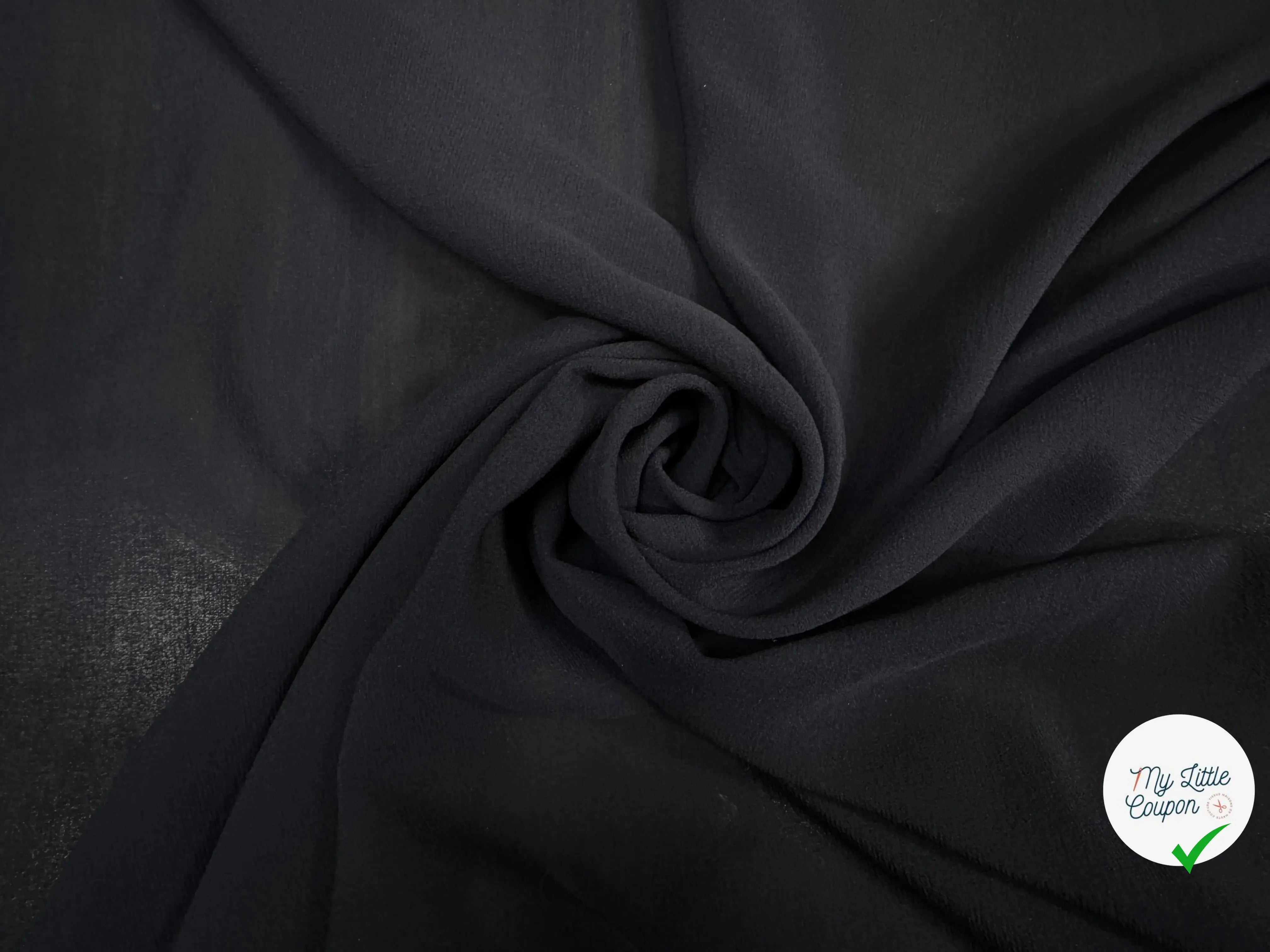 GEORGETTE DE SOIE, Anthracite Blue - My Little Coupon