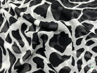 GEORGETTE SOIE IMPRIMÉ GIRAFE FOND BLANC - coupon de tissu de 3 mètres - My Little Coupon - tissu - coudre