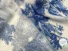 GEORGETTE TOILE DE JOUY INDIGO - My Little Coupon - tissu - coudre