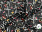 GEORGETTE VISCOSE IMPRIMÉE QUADRILLÉ DE FLEUR - My Little Coupon - tissu - coudre