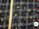 GEORGETTE VISCOSE IMPRIMÉE QUADRILLÉ DE FLEUR - My Little Coupon - tissu - coudre