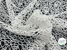 GUIPURE FLORALE BLANC - coupon de tissu de 3 mètres - My Little Coupon - tissu - coudre
