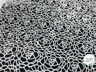 GUIPURE FLORALE BLANC - coupon de tissu de 3 mètres - My Little Coupon - tissu - coudre