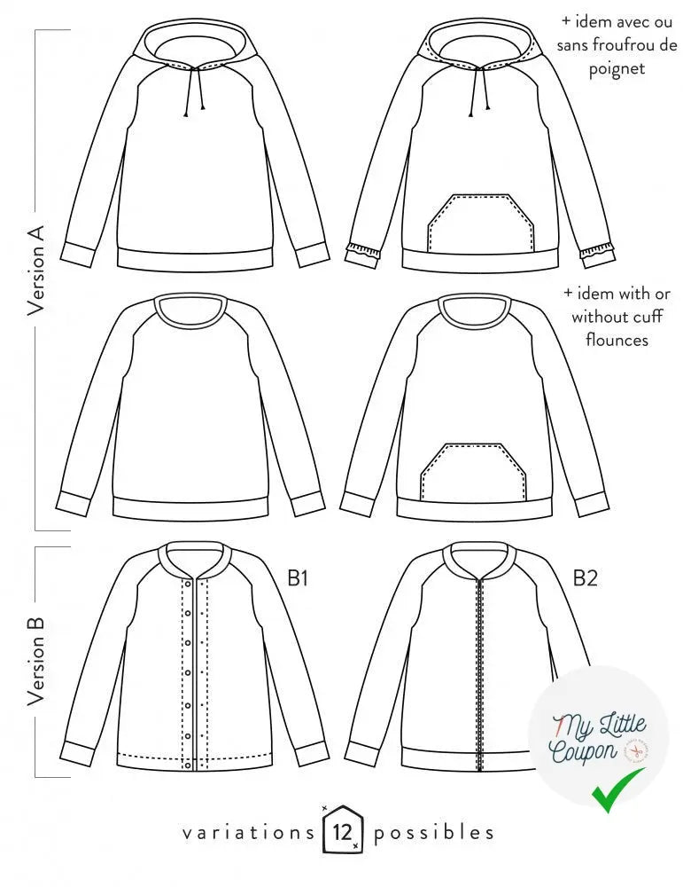 ICON SWEAT ATELIER SCÄMMIT - My Little Coupon - tissu - coudre