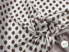 JACQUARD À GROS POIS ET FIL LUREX VIEUX ROSE - My Little Coupon