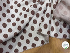 JACQUARD À GROS POIS ET FIL LUREX VIEUX ROSE - My Little Coupon