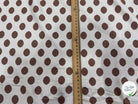 JACQUARD À GROS POIS ET FIL LUREX VIEUX ROSE - My Little Coupon