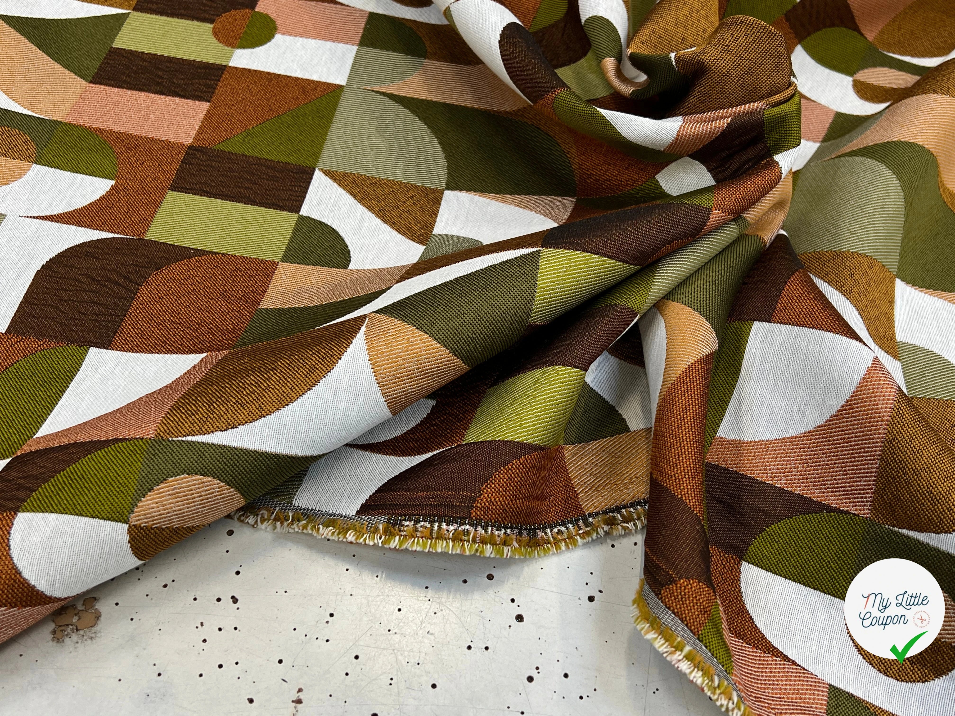 JACQUARD ABSTRACT ALLOVER BRONZE 140 CM - My Little Coupon