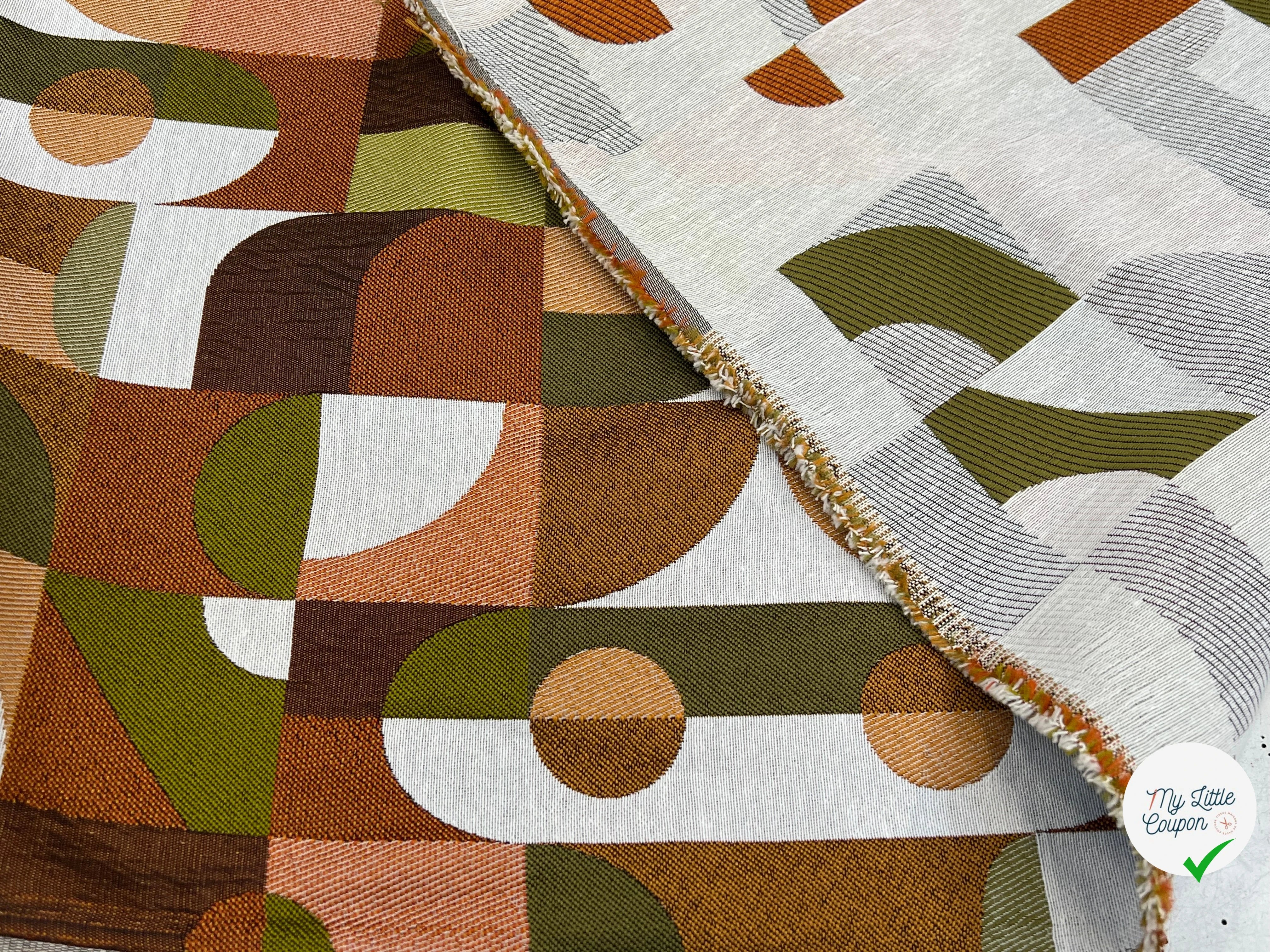 JACQUARD ABSTRACT ALLOVER BRONZE 140 CM - My Little Coupon