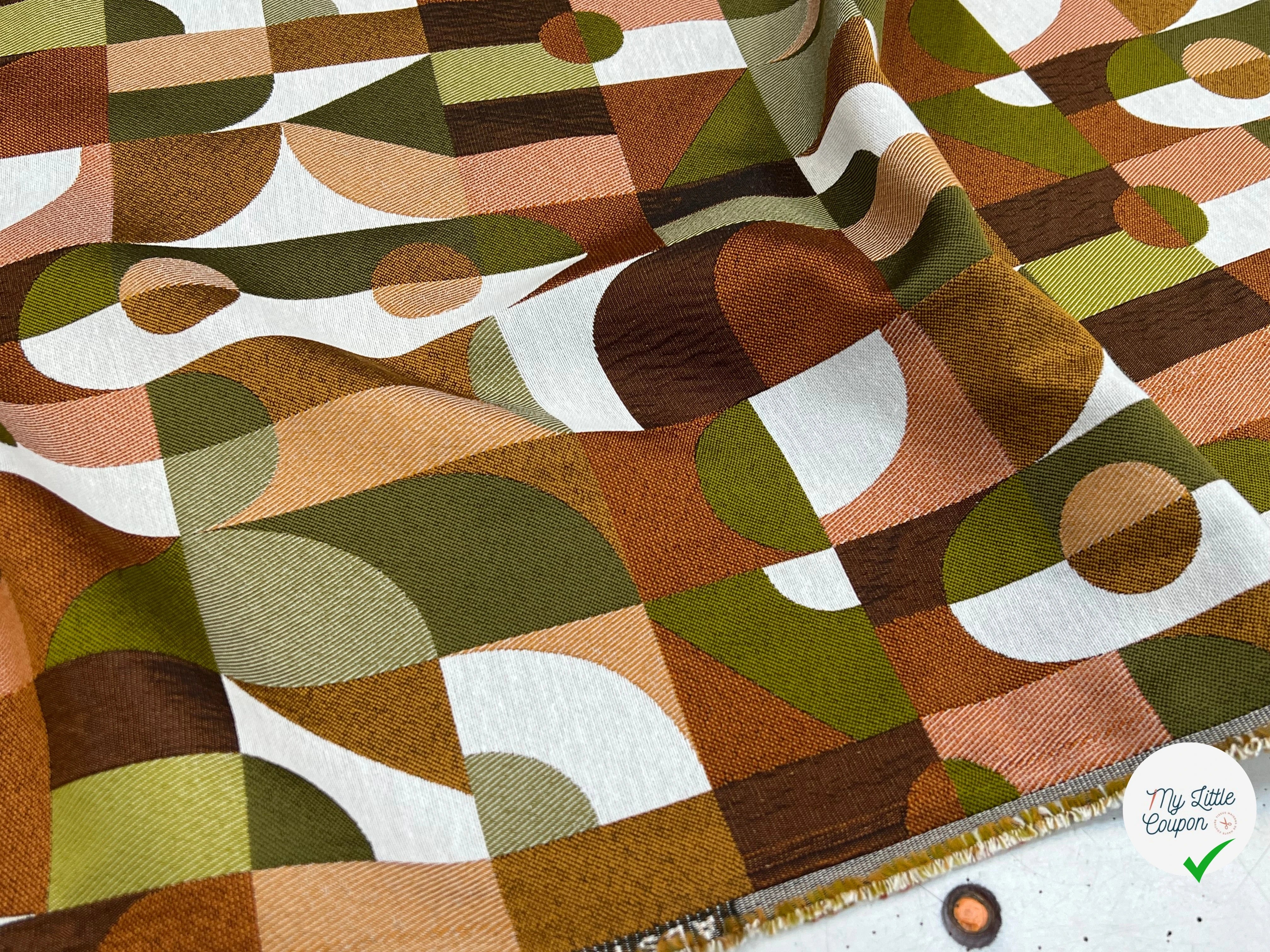 JACQUARD ABSTRACT ALLOVER BRONZE 140 CM - My Little Coupon