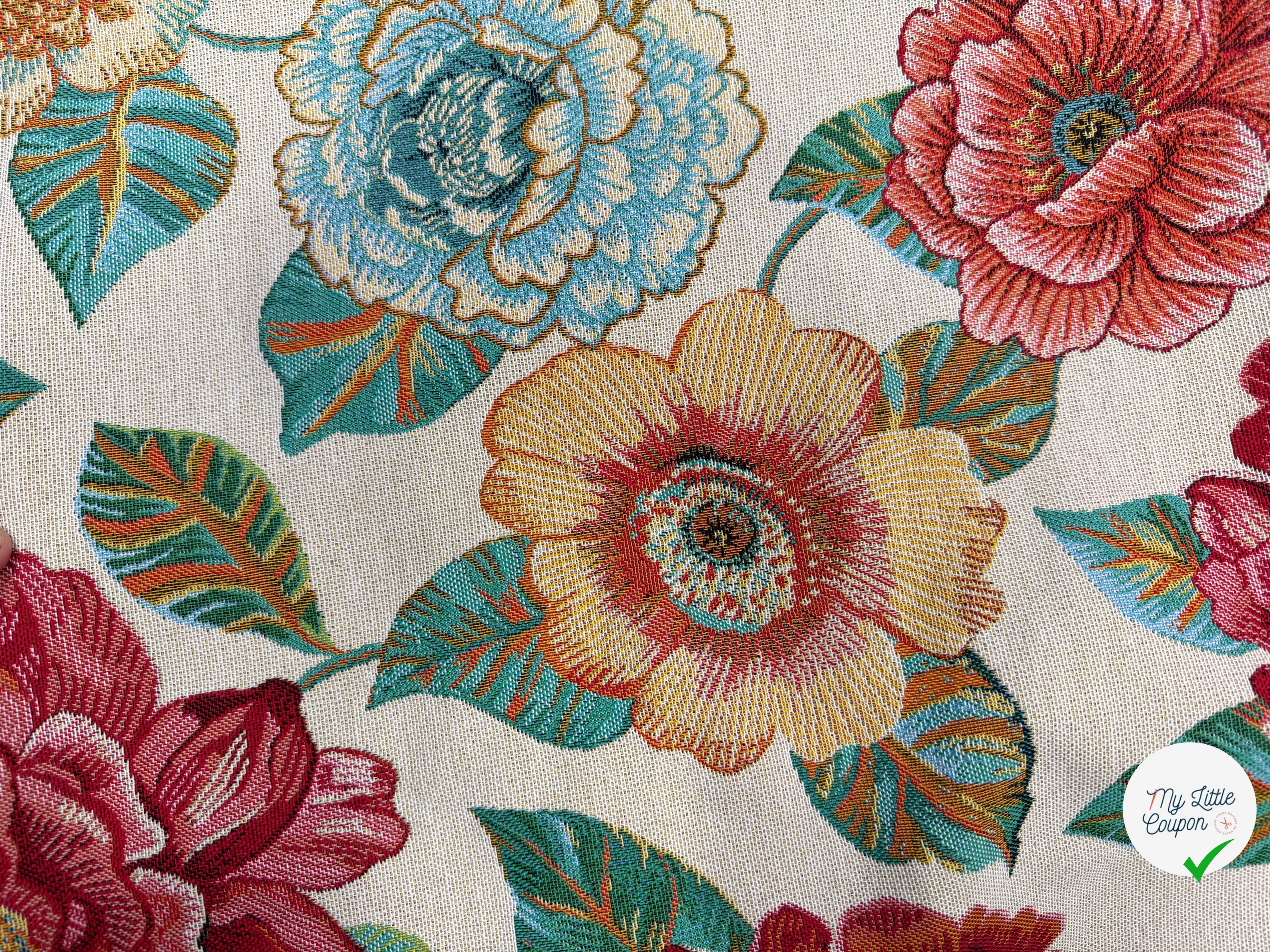 JACQUARD ASHLEY ALLOVER BLANC 160 CM - My Little Coupon