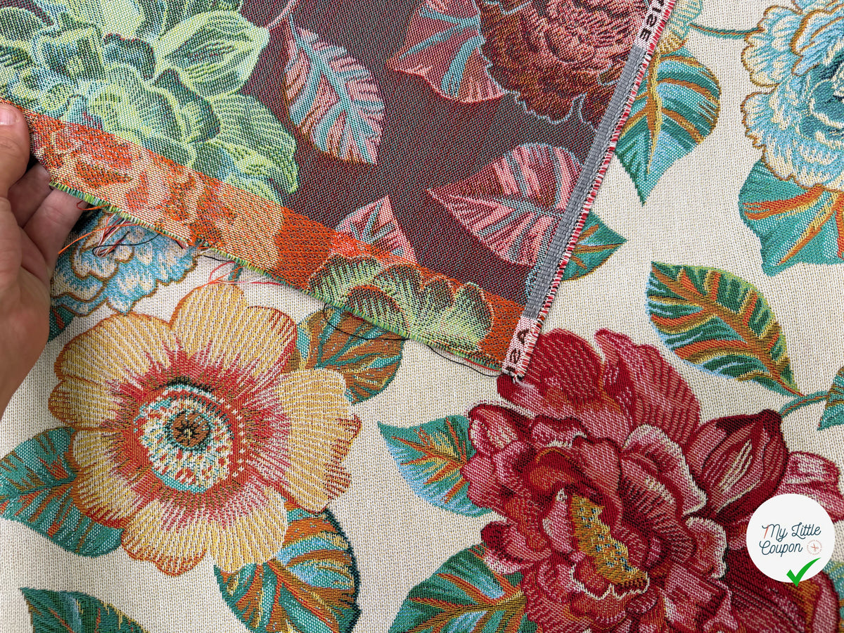 JACQUARD ASHLEY ALLOVER BLANC 160 CM - My Little Coupon