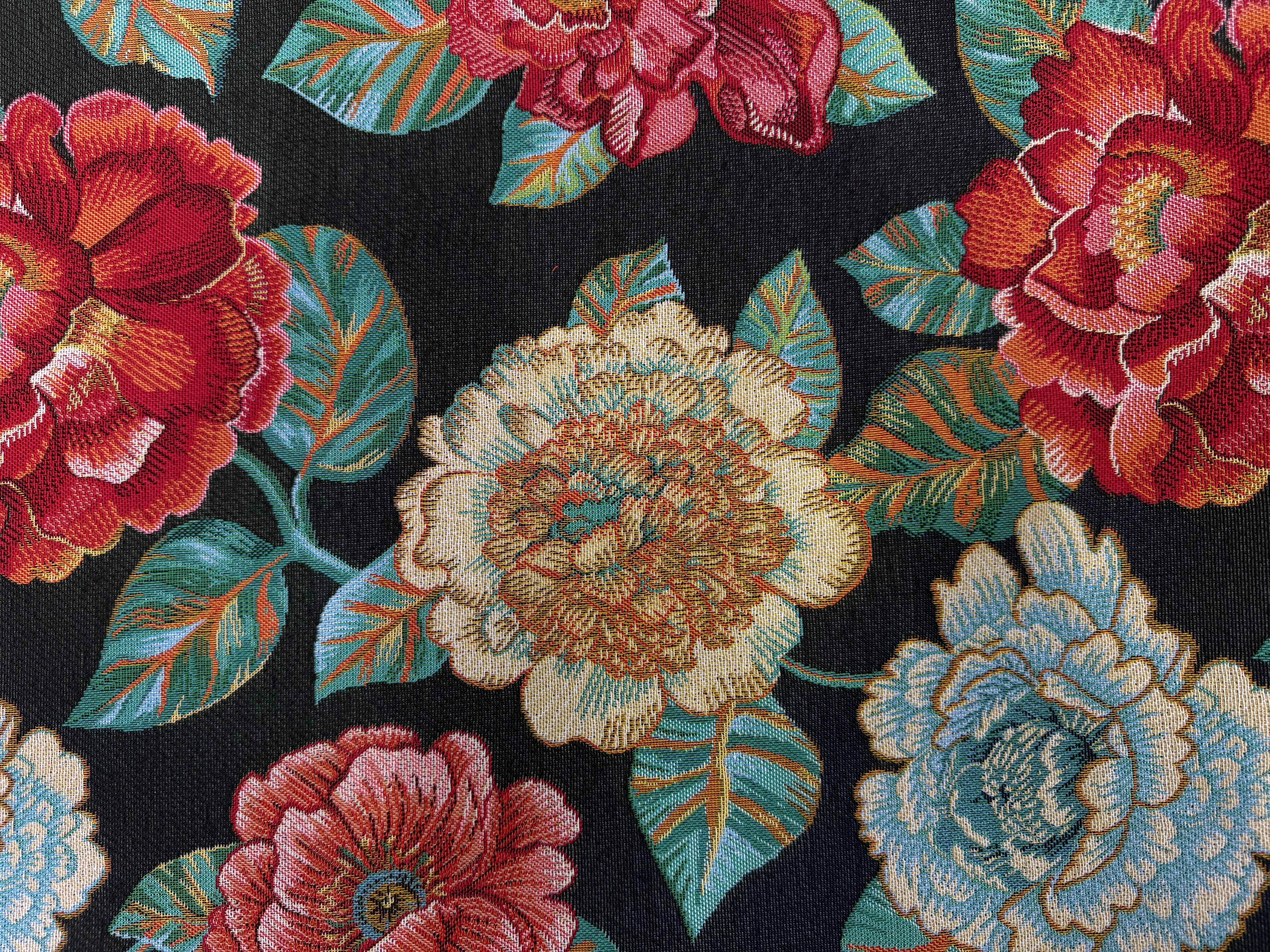 JACQUARD ASHLEY ALLOVER NOIR 160 CM - My Little Coupon