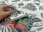 JACQUARD BOSPHORE ALLOVER BLANC ÉMERAUDE 140 CM - My Little Coupon