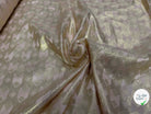 JACQUARD BROCA ARGENTÉ EMPERIAL MOTIFS BEIGE MINÉRAL - My Little Coupon
