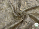 JACQUARD BROCA ARGENTÉ EMPERIAL MOTIFS FLORAUX BEIGE - My Little Coupon