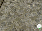 JACQUARD BROCA ARGENTÉ EMPERIAL MOTIFS FLORAUX BEIGE - My Little Coupon