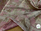 JACQUARD BROCA ARGENTÉ GÉOMETRIQUE ROSE - My Little Coupon
