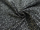 JACQUARD BROCART BLACK & SILVER 44% VISCOSE - My Little Coupon