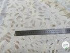 JACQUARD BRODÉ POLYCOTON BLANC - My Little Coupon