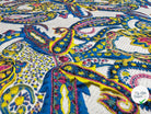 JACQUARD CACHEMIRE CONTRECOLLE JERSEY NOIR - My Little Coupon - tissu - coudre