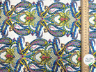 JACQUARD CACHEMIRE CONTRECOLLE JERSEY NOIR - My Little Coupon - tissu - coudre